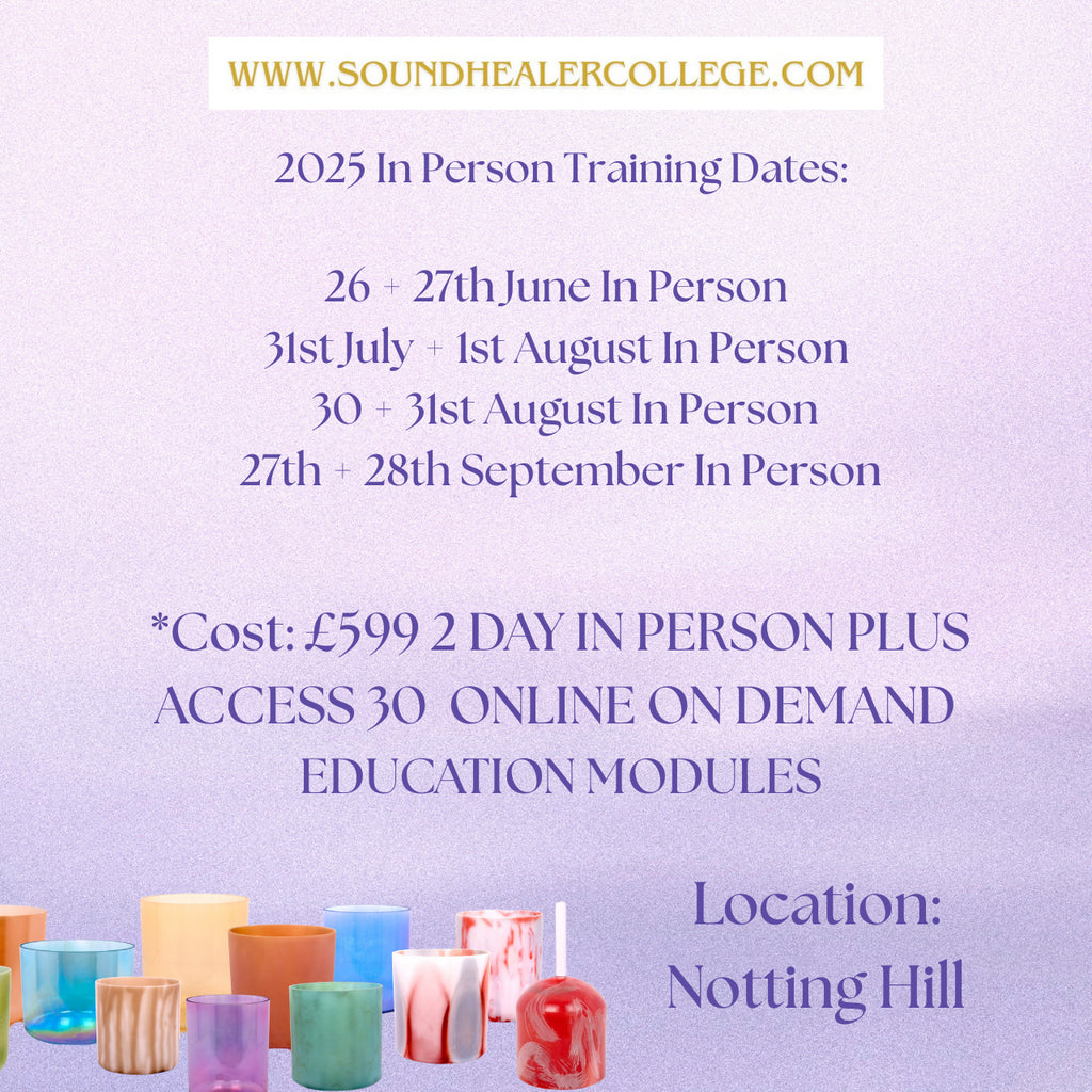 Sound Healer Teacher Training Dates