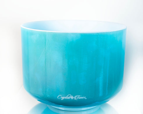 10" A#-50 Ocean Gold Crystal Tones® Alchemy Crystal Singing Bowl 160778