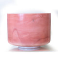 10" B-15 Ruby, Platinum, Frosted Rim Inside Crystal Tones® Alchemy Crystal Singing Bowl 149539