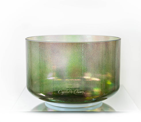 10" A+40 Sage Aura Gold Crystal Tones® Alchemy Crystal Singing Bowl 159048