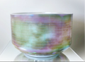 10" C#0 Moldavite, Platinum Celestial Rings Crystal Tones® Alchemy Crystal Singing Bowl