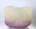 10" C#+5 Dead Sea Salt, Lemon Aura Gold, Lavender Aura Gold (Base) Crystal Tones® Alchemy Crystal Singing Bowl 160927