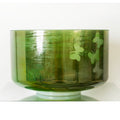 10" D#-15 Emerald, Palladium W/ Medium Etch Butterflies Crystal Tones® Alchemy Crystal Singing Bowl 143235