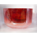 2" D+40 Ruby, Palladium, Frosted Inside, Transcendent Crystal Tones® Alchemy Crystal Singing Bowl