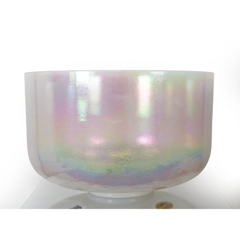 12" F#+45 Apophyllite, Platinum Crystal Tones® Alchemy Crystal Singing Bowl 152586