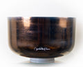 12" G#+30 Tibetan Quartz Copper Frosted Rim Inside Crystal Tones® Alchemy Crystal Singing Bowl