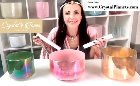 SOLD HARMONISED ALCHEMY™ CRYSTAL TONES SET - DEEP LOVE, WISDOM + PROTECTION