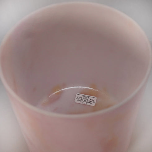 8" E+30 White Alchemy Gold, Rose Quartz, Pink Ocean Gold Alchemy™ Crystal Tones Singing Bowl