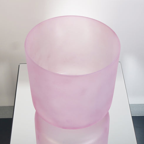 8" D#+15 Selenite, Pink Aura Gold Crystal Tones® Alchemy Crystal Singing Bowl (Copy)