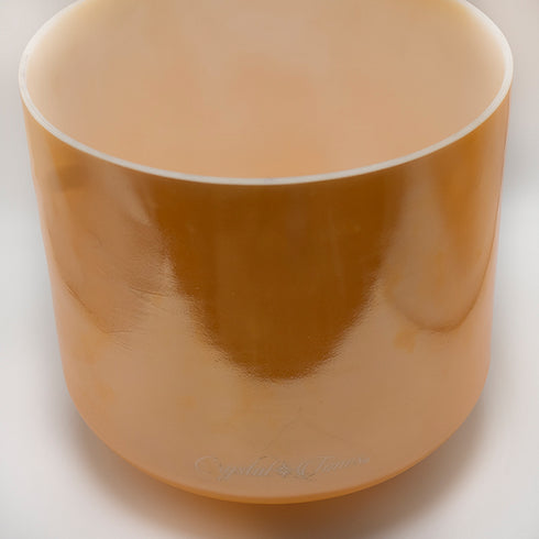 8" F+15 Laughing Buddha, Alchemy™ Crystal Tones Crystal Singing Bowl