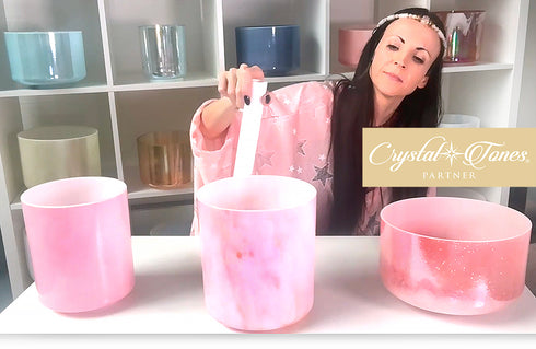 SOLD HARMONISED ALCHEMY™ CRYSTAL TONES SET - CELESTIAL PROTECTION + OCEANS OF LOVE