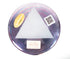 6" F+10 Apophyllite, lavender aura gold, Platinum Bowl Crystal Tones® Alchemy Crystal Singing Bowl 114336