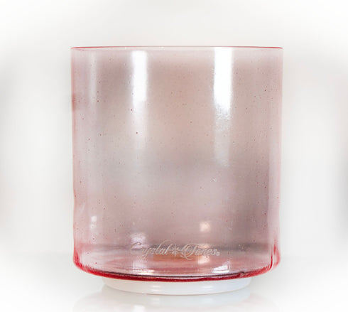 6" C#+40 Pink Aura Gold Crystal TonesĀ® Alchemy Crystal Singing Bowl
