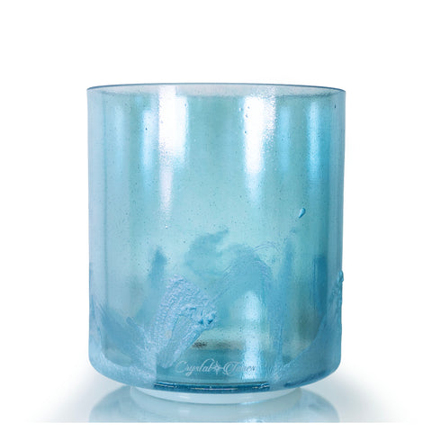 7" A#-50 Azeztulite, Aqua Aura Gold Crystal Tones® Alchemy Crystal Singing Bowl 154738
