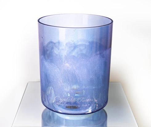 7" F-30 Azeztulite Androgynous, Indium Tall Bowl Crystal Tones® Alchemy Crystal Singing Bowl 12487