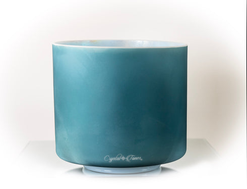 7" F#-45 Ocean Gold, Mother Of Platinum (Inside), Frosted Crystal Tones® Alchemy Crystal 162586 Singing Bowl 162586