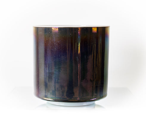 7" G#-45 Charcoal, Platinum Crystal Tones® Alchemy Singing Bowl 139345