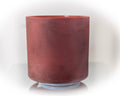 7" G+30 Ruby, Frosted Crystal Tones® Alchemy Crystal Singing Bowl 151172