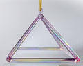 8" C#0 Violet Flame Aura Pyramid Crystal Tones® Alchemy Crystal Singing Bowl 162174