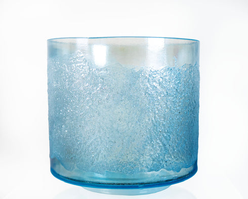 8" D-50 Lumerian Seed Aqua Aura Gold Crystal Tones® Alchemy Singing Bowl 131137