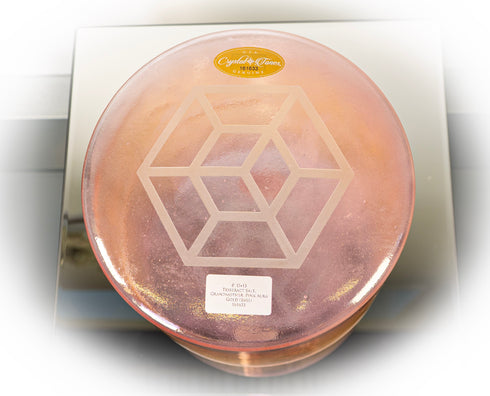 8" D+15 Tesseract Salt, Grandmother, Pink Aura Gold (Base) Crystal Tones® Alchemy Crystal Singing Bowl 161633