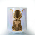 8" F+45 Mother of platinum, Solid Gold Hathor w/ Solid Sun Crystal Tones® Alchemy Crystal Singing Bow 107230