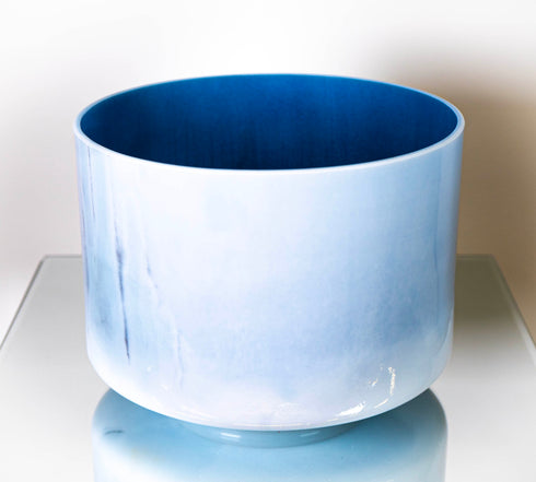 8" G+40 Larimar, Zeal Point (Inside) Crystal Tones® Alchemy Crystal Singing Bowl 160125