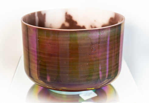 9" A#-10 Kunzite Platinum Celestial Rings Crystal Tones® Alchemy Crystal Singing Bowl