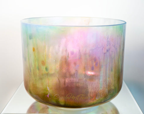 9" A#-45 Divine Kyron Bowl Crystal Tones® Alchemy Crystal Singing Bowl 131726