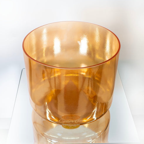 9" C-30 Apophyllite, Grandmother Crystal Tones® Alchemy Crystal Singing Bowl 162283