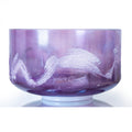 9" C#-5 Azeztulite, Lavender Aura Gold Crystal Tones® Alchemy Crystal Singing Bowl 157203