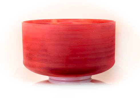 9" C#-5 Rose Quartz, Celestial Rings, Frosted Crystal Tones® Alchemy Crystal Singing Bowl 153017