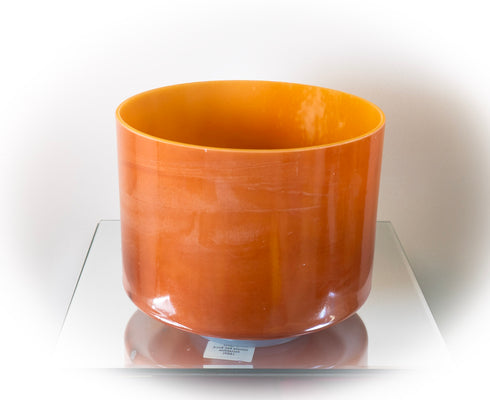 9" C#+15 Sedona Red Rock, Palladium Crystal Tones® Alchemy Crystal Singing Bowl 140091