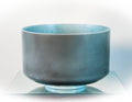 9" C+40 Moldavite, Green Heart Ocean Gold (Inside) Crystal Tones® Alchemy Crystal Singing Bowl