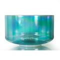 9" D#-45 Aqua Aura Gold, Platinum Crystal Tones® Quartz Singing Bowl 157185