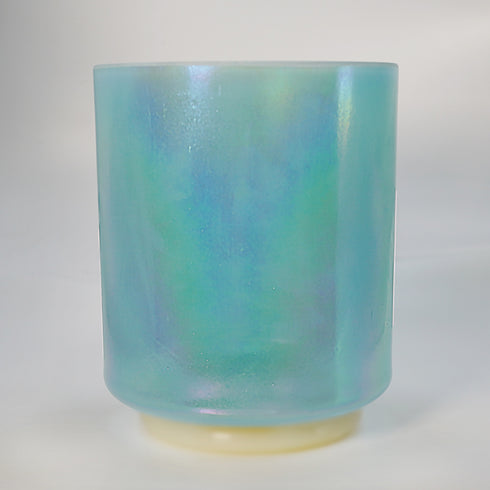 Great Salt Lake Salt Aqua Aura Gold Alchemy™ Crystal Tones Singing Bowl 7 inch F +15