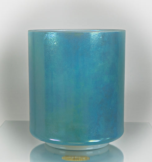 Great Salt Lake Salt Aqua Aura Gold Alchemy™ Crystal Tones Singing Bowl 7 inch F +15