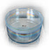 9" E-40 Diamond, Platinum (Rim) Frosted Ring Tones® Alchemy Crystal Singing Bowl