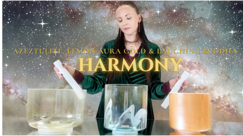 Golden Joy Harmony Set Crystal Tones® Alchemy Singing Bowls