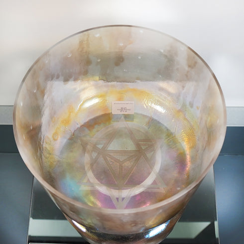 10" A-25 Divine Kyron Bowl Crystal Tones® Alchemy Crystal Singing Bowl