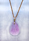 Kunzite Gemstone Pendant in Gold Vermeil