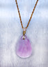 Kunzite Gemstone Pendant in Gold Vermeil