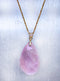Kunzite Gemstone Pendant in Gold Vermeil