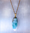 Larimar Gemstone Pendant in Gold Vermeil