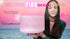 Pink Ocean Gold, Frosted (Inside) Alchemy™ Crystal Tones Singing Bowl 9" C#-35
