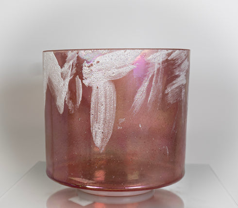 8" C-5 Rhodochrosite + Platinum Alchemy™ Crystal Tones® Quartz Singing Bowl