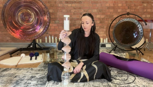 Large Celestial Bead Rainstick by Crystal Planets