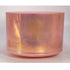 Rare 9" D-5 Rose Quartz Platinum Frosted Inside Alchemy™ Crystal Tones Singing Bowl