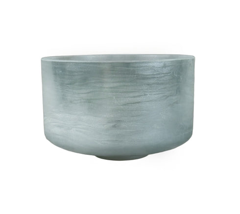 9" B-20 Great Salt Lake Salt, Aqua Aura Gold, Alchemy™ Crystal Tones Crystal Singing Bowl