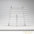 Crystal Planets ™ Crystal Floating Harp made with Pure Quartz Crystal